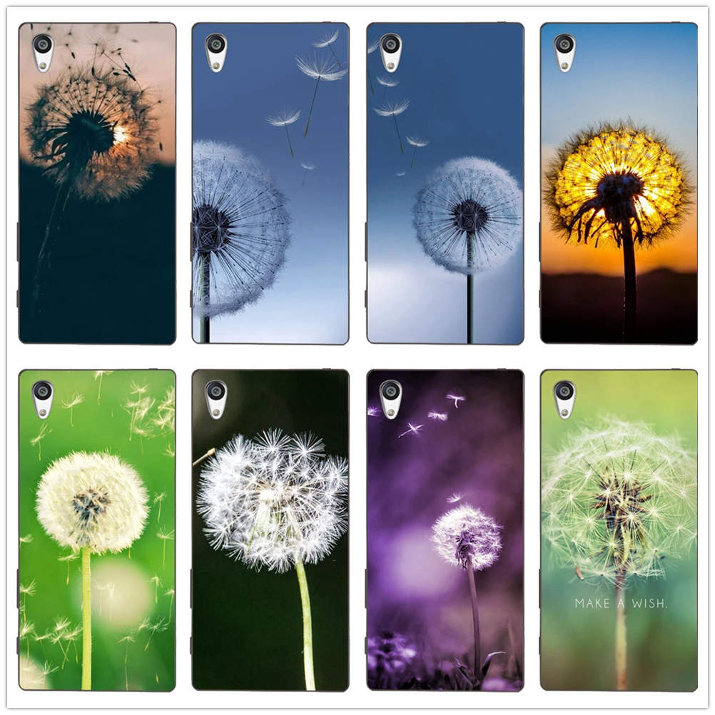 Dandelion flying flower Top Detailed Popular TPU soft case Cover For Sony Xperia Z Z1 Z2 Z3 Z4 Z5 compact Premium shell Coque |