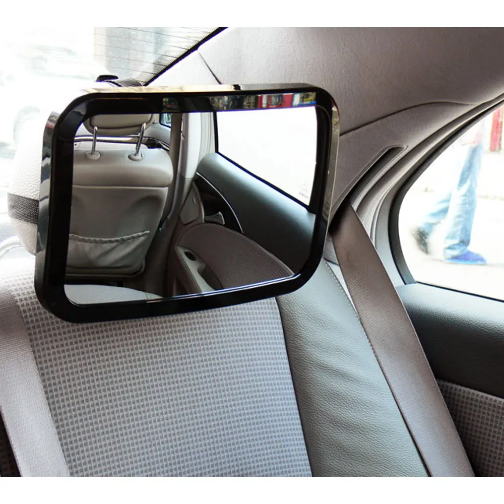 Miroir De Siege Arriere De Voiture Reglable Retroviseur Pour Bebe Vue Arriere Support D Appui Tete Carre Securite Moniteur Pour Enfants Nouveau Aliexpress