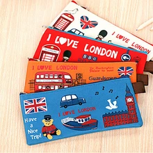 1 шт. Новые корейские школьные канцелярские принадлежности милые Kawaii солдат любовь Лондон креативный Холст сумка папка