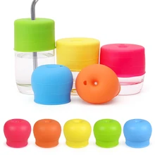 Детская силиконовая крышка для чашки 5 шт. в упаковке, непроливающаяся многоразовая запасная крышка, растягивающаяся Крышка для стаканчиков для малышей