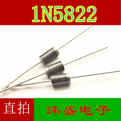 Cheap 200PCS/LOT New 1N5822 IN5822 Schottky Diode 3A 40V DO-41 Good Quality