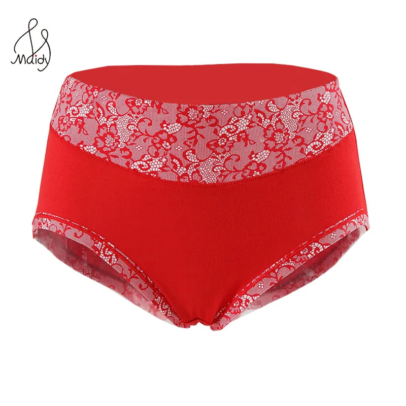 

Panties In Women's Briefs Soft Cotton Panty High-rise Underwear Female Breathable Ladies Underpants big size L- XL-2XL Maidy