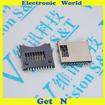 

200pcs TF Card Holder Easy Micro SD Card Socket Connector Plug