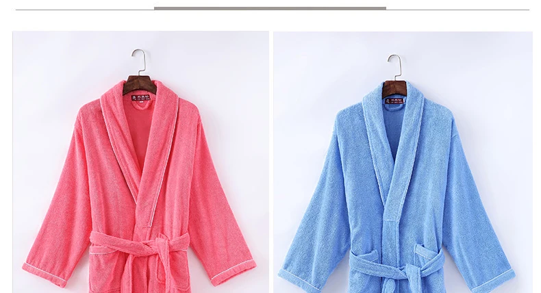 Осень Зима для мужчин халат хлопок ночная рубашка полотенца флис леди пижамы Ночная рубашка дома кимоно для невесты