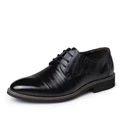 2018 высокое качество Оксфордские туфли Мужские броги туфли на шнуровке bullock деловые туфли мужские официальные туфли HH-568