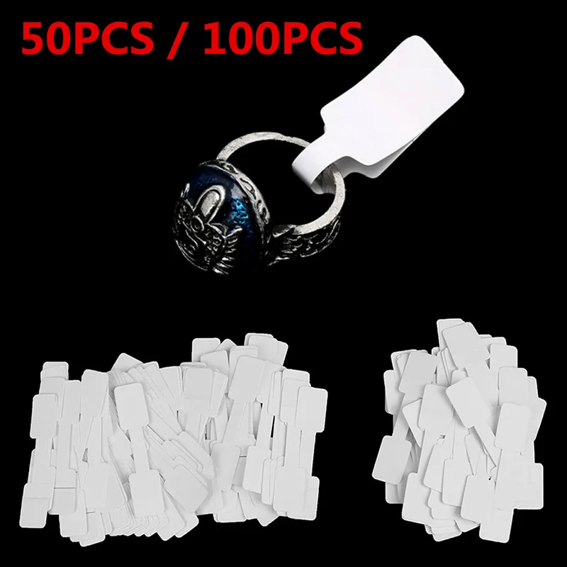 

50pcs OR 100pcs DIY Paper Label Tags White Home Market Supplies Multi Use Price Tags 60mm*12mm