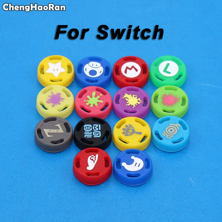 

ChengHaoRan 2pcs Silicone Analog Thumb Stick Grips Caps for Nintendo Switch Controller Sticks Cap Skin for NS Joy-Con Cover