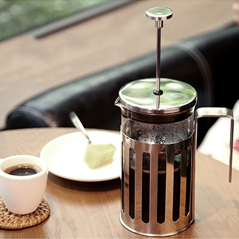 Delicate Coffee Maker Stainless Steel French Press Pot Coffee Plunger Coffee Tea Pots Tea maker with Press Filter Household Gift (2)