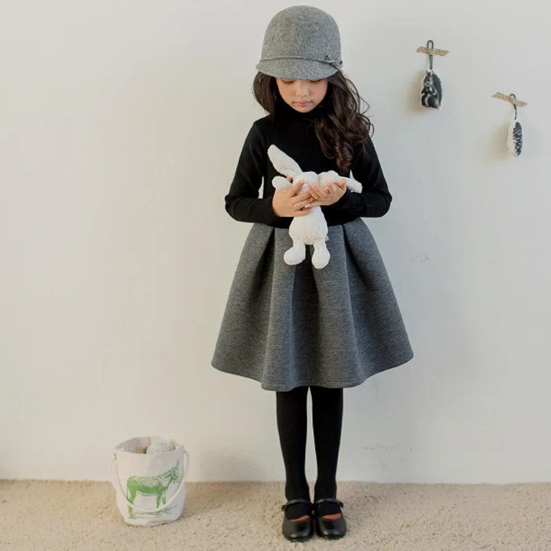 Comprar 2019 otoño niña vestido de algodón para niños vestido lindo para niños Vestido de manga larga para niños ropa de fiesta adolescente, #3246
