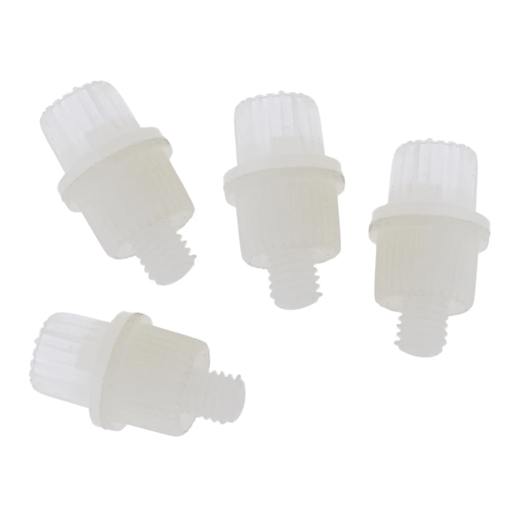 4 Pieces White License Plate Frame Security Screw Bolts for Motorcycle
