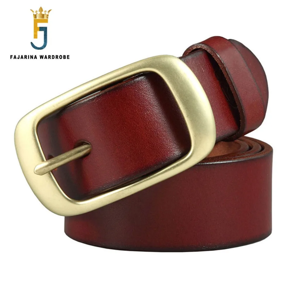 Ремень FAJARINA мужской из коровьей кожи 100% дюйма 105 165 см|cowhide leather belt|leather beltquality belts |
