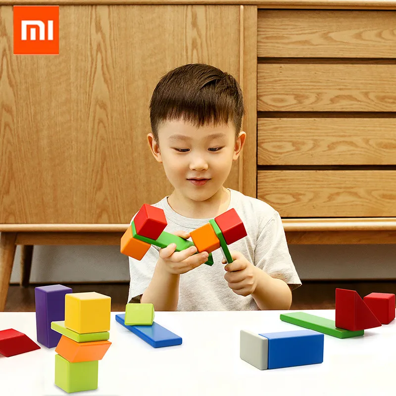 Оригинальные Xiaomi Mijia Mitu магнитные строительные блоки робота Mitu магнитные игрушечные блоки дизайнерские магнитные игрушки Детский подарок на день рождения