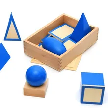 Детские игрушки tosgeometry стереонабор Детские Обучающие деревянные блоки Строительные блоки подарок