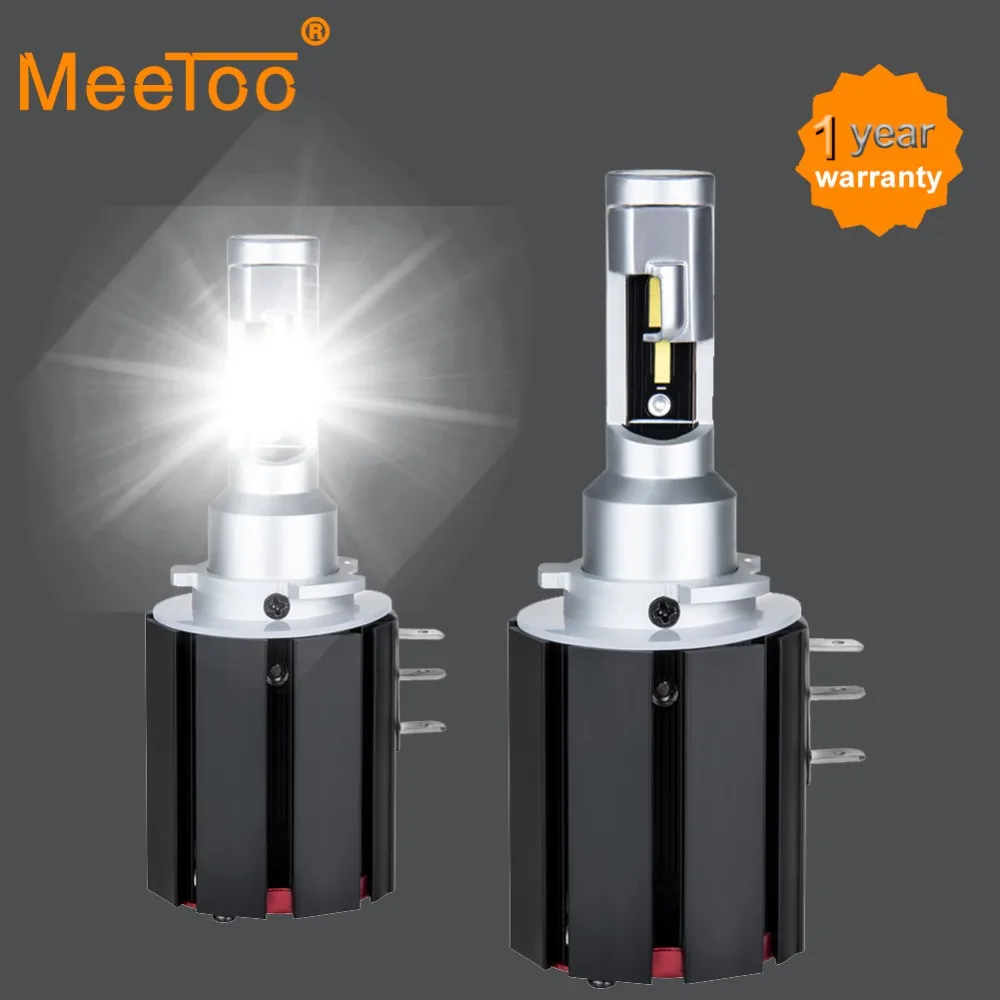 

MeeToo H15 LED Car Headlight Bulb 6500K White 12V Real Power 48W 5600Lm LED H15 Lamps For Cars No Error For Volkswagen/Audi/BMW