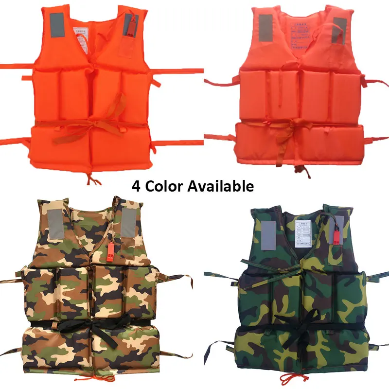 

Professional Kids Adult Men Buoyancy Life Vest Swimming Boating Safety Women Survival Vest Whistling Drifting