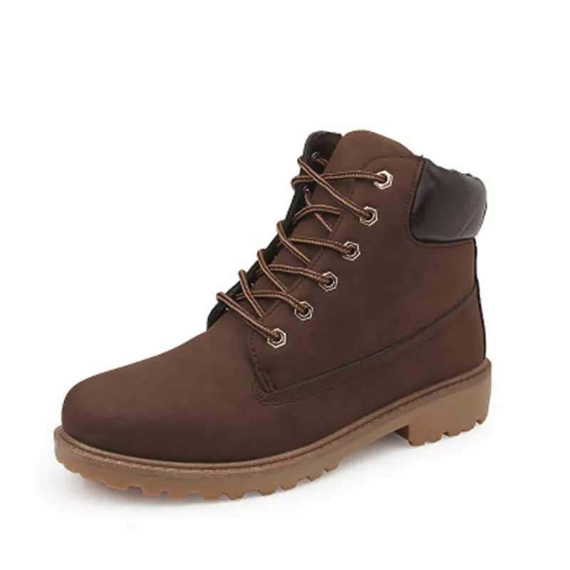Losver Boys Winter Leather Boots Beige