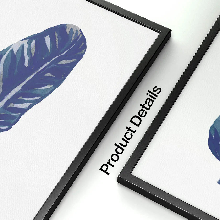 Watercolor-Blue-Tropical-Big-Leaves-Nordic-Plant-Posters-And-Prints-Wall-Art-Canvas-Painting-Kids-Wall (3)