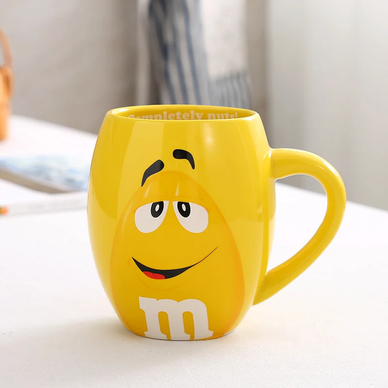 Креативные чашки M& M's мм для питья в зернах, керамические цветные кофейные кружки для кофе, овсянки, глазури, кофе, молока, кружка, воды, чая, кружки, посуда для напитков - Цвет: see chart