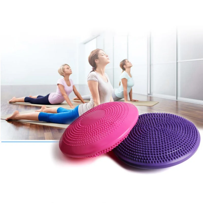 Для женщин массаж коврик для йоги коврик стабильность подстилка на коврик для йоги Фитнес мяч точечный массаж