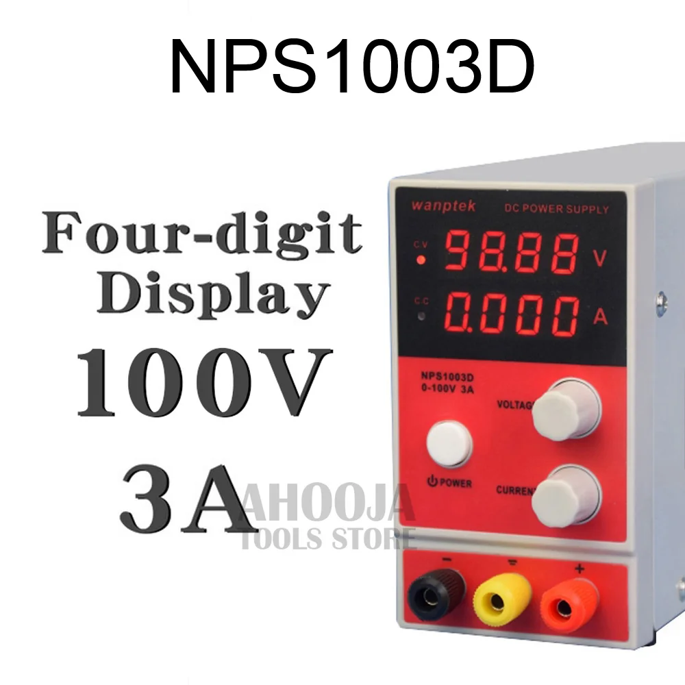 4 digit display 100V 3A NPS1003D цифровой Дисплей Регулируемый DC Питание Регулируемый переключатель Питание модуль переключения DC Питание - Цвет: 4 digit display