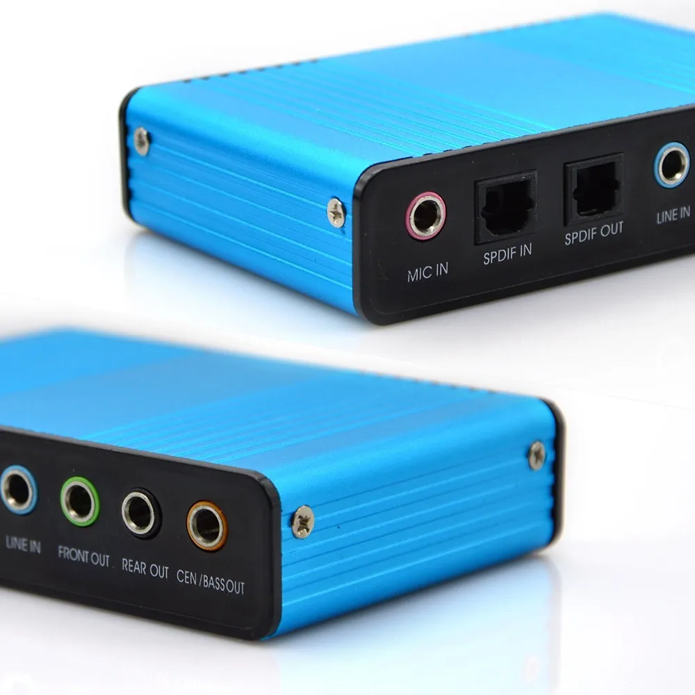 USB 2,0 канальный 5,1 оптический S/PDIF Toslink аудио Звуковая карта, внешний аудио адаптер конвертер-HTPC PC ноутбук запись звука