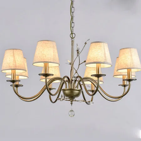 

Vintage crystal Pendant Light led candle Industrial LOFT Bar/Cafe Decor Hanging Lamp Lamparas Lustre E14 Personalized Art Chrome