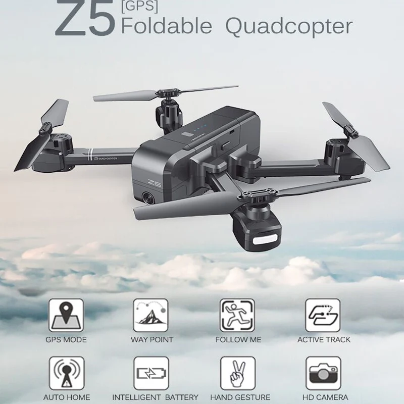 SJRC SJ Z5 Foldable Rc Drone Quadcoper With Dual GPS One-key Landing Auto Return Way point flying Follow me Mode SJRC SJ Z5 Foldable Rc Drone Quadcoper With Dual GPS One-key Landing Auto Return Way point flying Follow me Mode