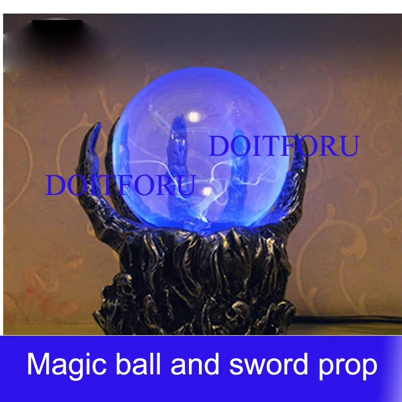 magic ball and swords prop 