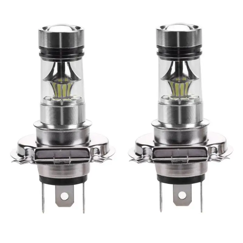2 шт. H4 100 Вт 2828 20SMD светодиодный высокой мощности для вождения автомобиля DRL