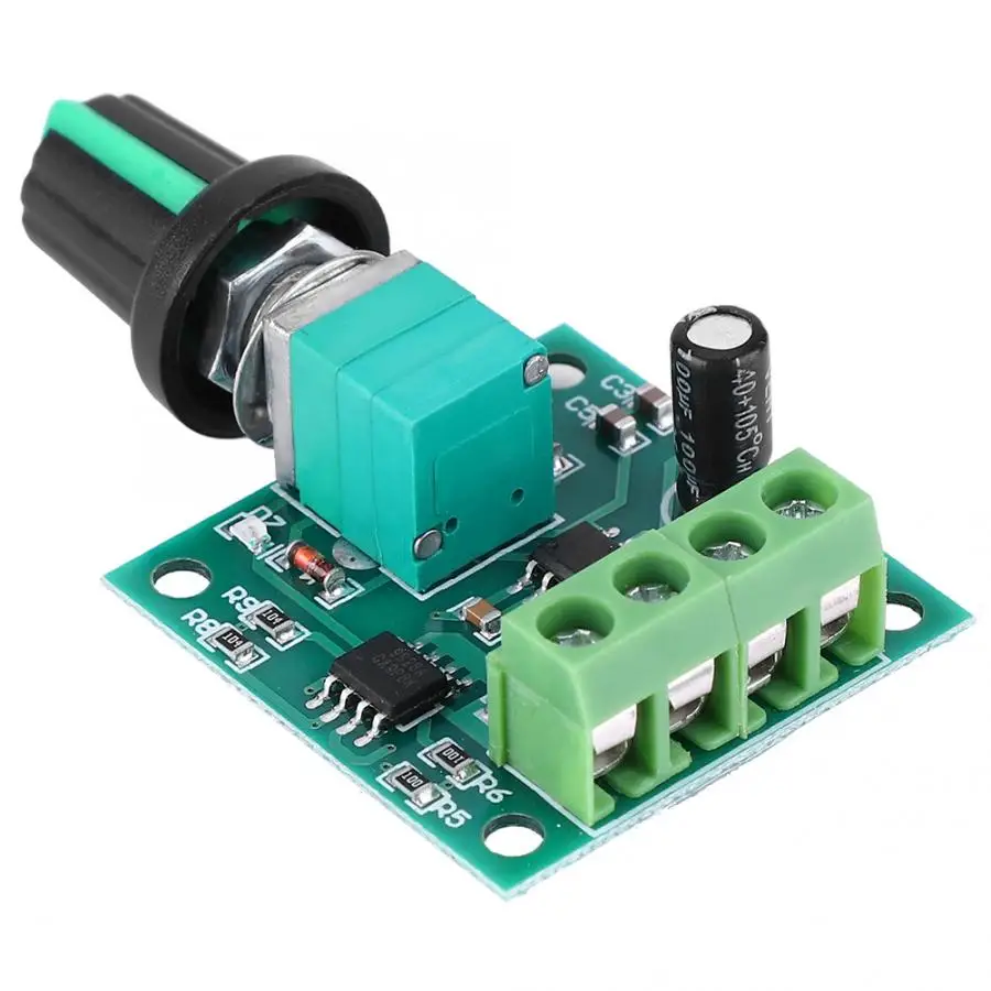 DC 1 8 12 V 2A низкое напряжение электродвигатель регулятор скорости ШИМ двигателя