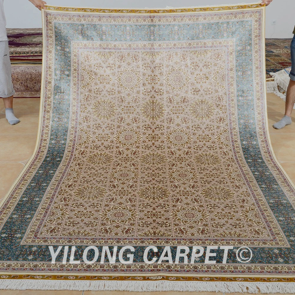 Yilong 6'x9' Vantage традиционный Шелковый Ковер hereke китайский ковер для продажи(0263