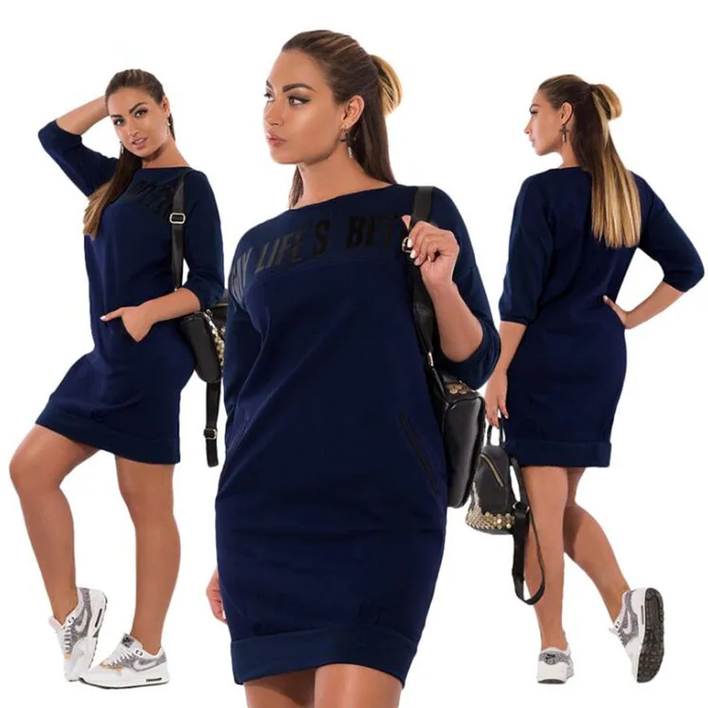 5XL-6XL Large Size Spring Letter Print Women Dresses 2019 new fashion Plus Size women Clothing  Casual  Dress Elegant vestidos