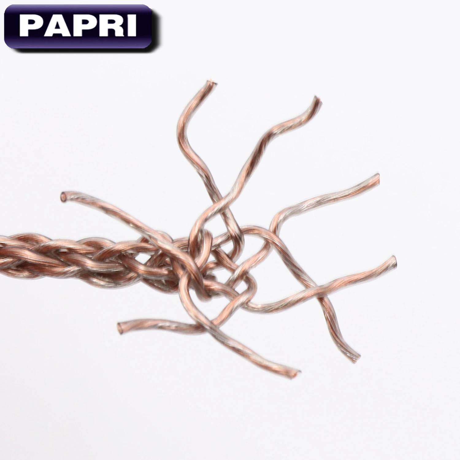 PAPRI DIY AUX Headphone Cable Male To Male Audio Cable PVC 6N OCC Silver Plated HiFi Upgraded Wires For Amplifier
