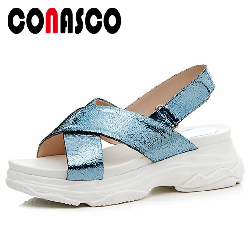 name brand platform sandals