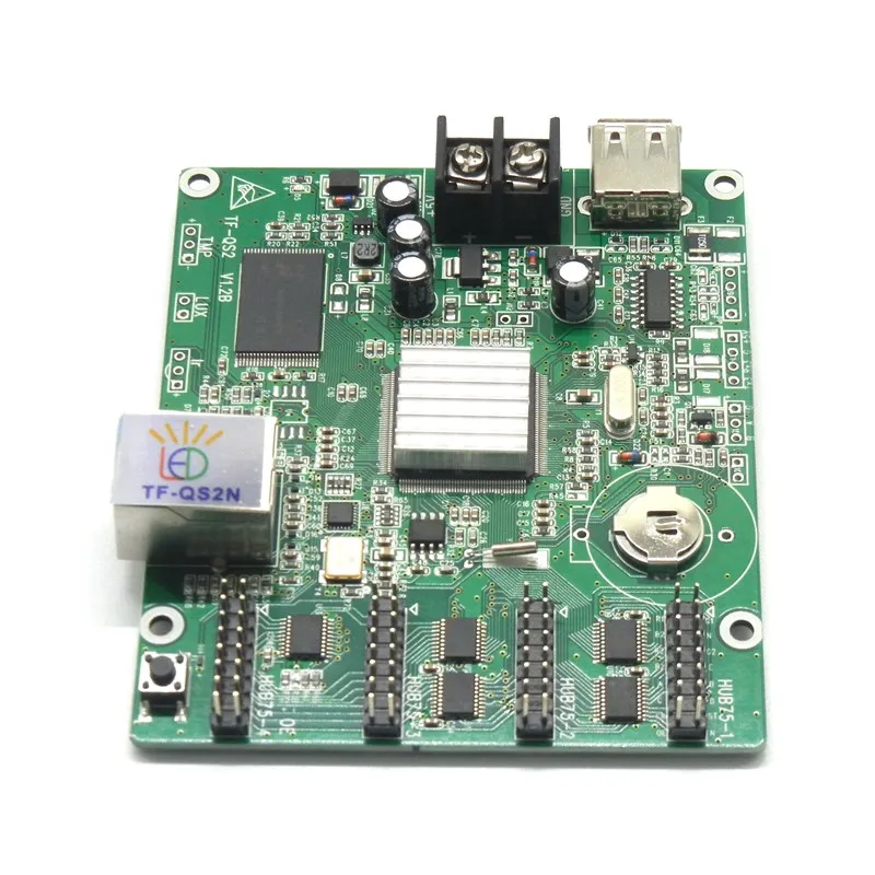 TF-QS2N red USB completo color asíncrono de control led tarjeta 512x64 píxeles controlador de panta