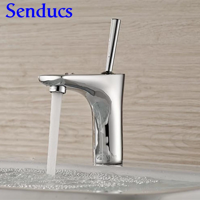 Free Shipping Single Lever Basin Mixer Tap With Healthy Solid Brass Bathroom Sink Faucet For Russian Water | Обустройство дома