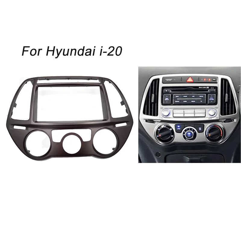 9''Car Radio Stereo Frame Fascia Panel W/Harness For Hyundai Santa Fe 2000-2006