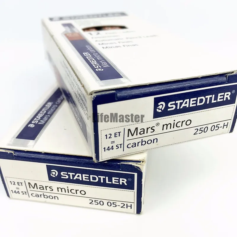 LifeMaster Staedtler Марс микро углерода 250 05 набор механических карандашей 0,5 мм 2B/HB/H/2 H письменные принадлежности