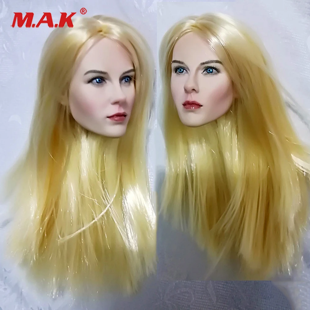 

1/6 Scale European Beauty Girl Gillian Anderson Head Sculpt Scarlett head for 12" Action Figure Accessory Collection Doll Toys