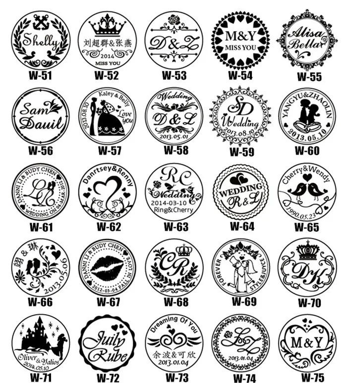 1 DIY customize double Name 2 initials personalized Letter stamp/Sealing Wax /wedding Wax Seal Stamp Custom invitations envelop