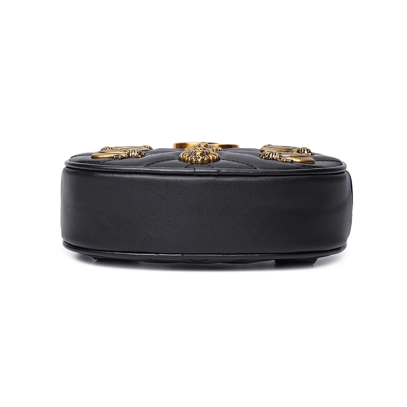 ALNEED Waist Bag Women Round Belt Bag Chest Bag Luxury Brand Metal Decoration Chest Handbag Fanny Pack New Fashion High Quality ALNEED Waist Bag Women Round Belt Bag Chest Bag Luxury Brand Metal Decoration Chest Handbag Fanny Pack New Fashion High Quality