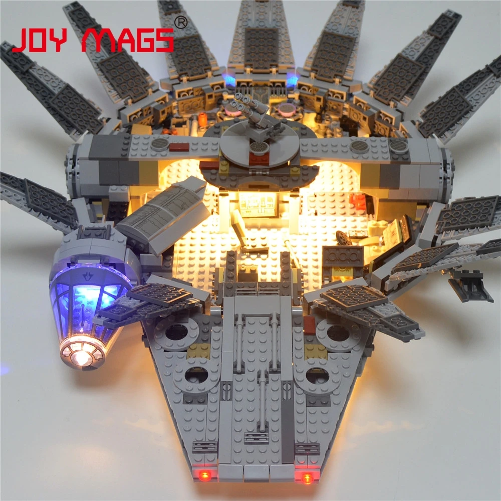 JOY MAGS Only Led Building Blocks Kit Light Up Kit For Star Wars Millennium Falcon Force