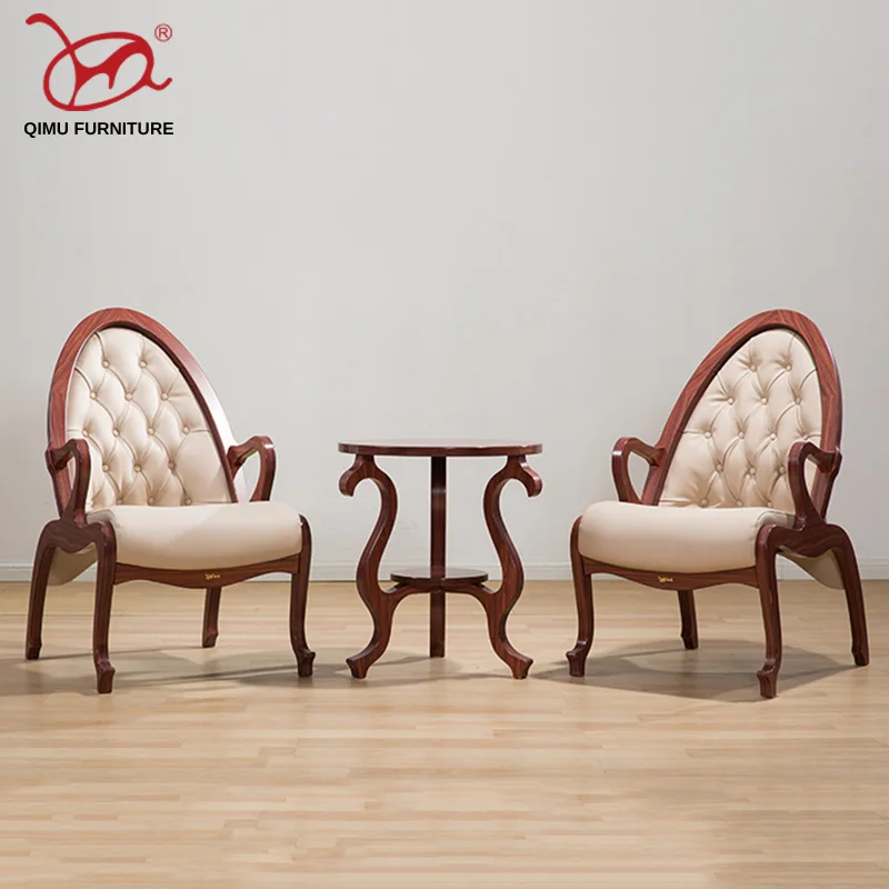 Antique design furniture suits retro nostalgia suitable for living room set chair solid wood tea table elegant M086+M223 Antique design furniture suits retro nostalgia suitable for living room set chair solid wood tea table elegant M086+M223