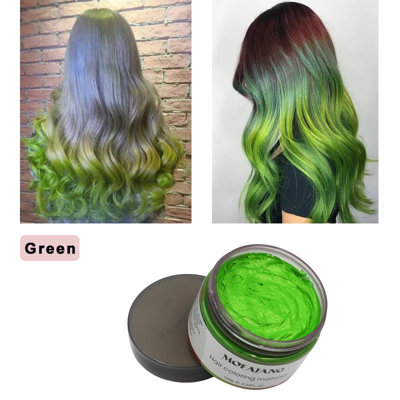 Green hair wax 1