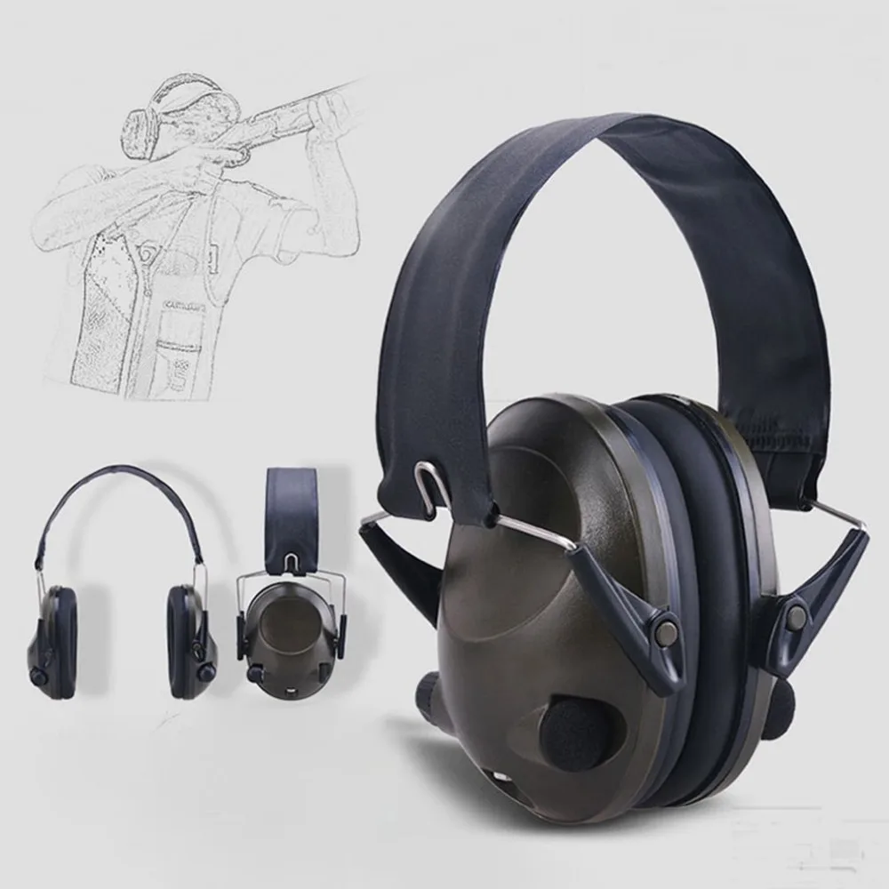 

Anti-noise Military Tactical Earmuff Sport Hunting Shooting Ear Defenders Hearing Protecting Earmuffs With 3.5mm Audio Jack NEW