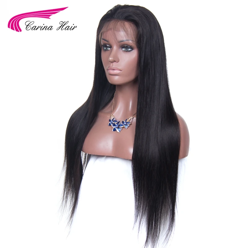 Carina Brazilian Remy font b Hair b font Straight Full Lace font b Human b font