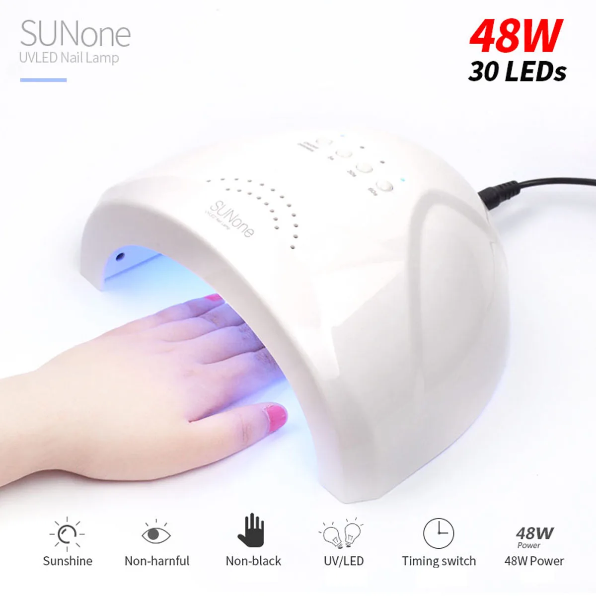 

48W Nail Dryer LED UV Lamp Micro Gel Varnish Curing Machine For Home Use Nail Art Tools Nail For Nail Dryer