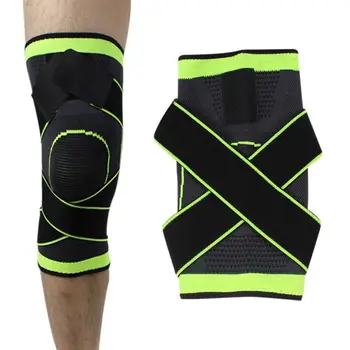 

3D weaving pressurization knee brace basketball tennis hiking cycling knee support professional protective sports knee pad hot