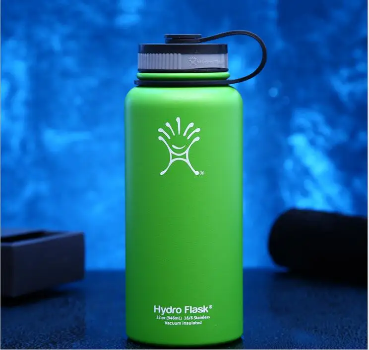 

Best-Selling Original Hydro Flask With 32 OZ Stainless Steel Outdoor Vacuum Heat Preservation Pot Water Bottles Green Color