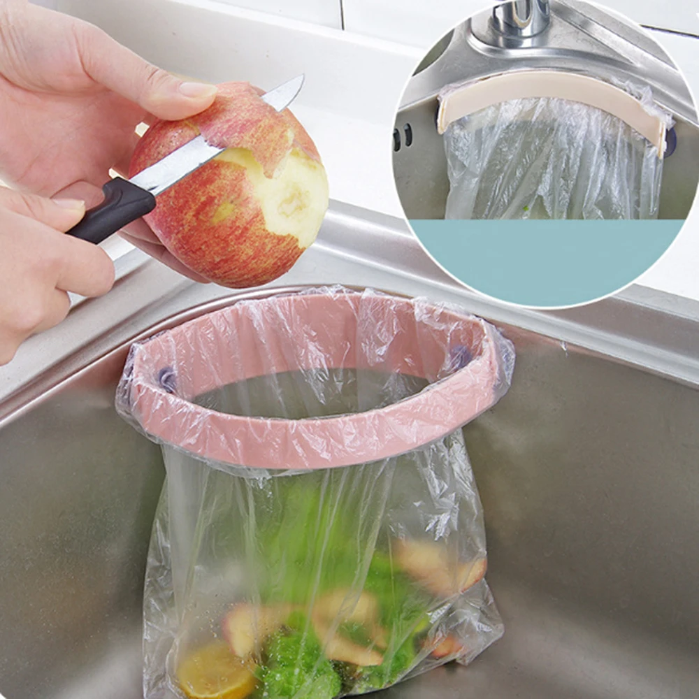 

New Practical Creative Power Suction Cup Garbage Bag Kitchen Clip Garbage Storage Rack Kitchen Sink Clip Garbage Rack